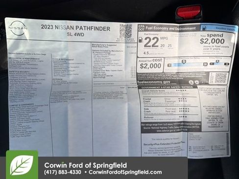 Used 2023 Nissan Pathfinder SL w/ SL Premium Package image 17