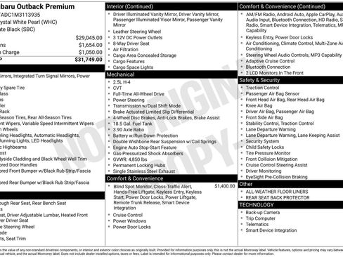 Used 2021 Subaru Outback Premium image 5