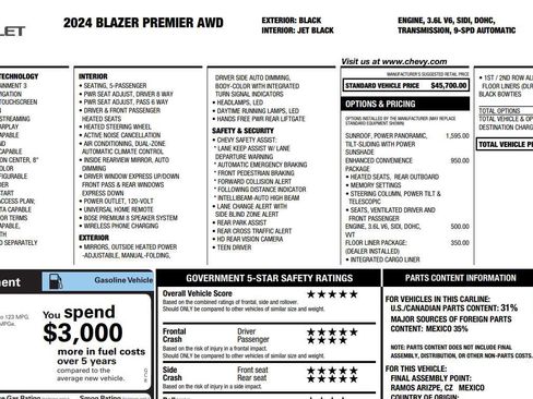 Used 2024 Chevrolet Blazer Premier w/ Enhanced Convenience Package image 2