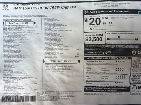 New 2026 RAM 1500 Big Horn image 34