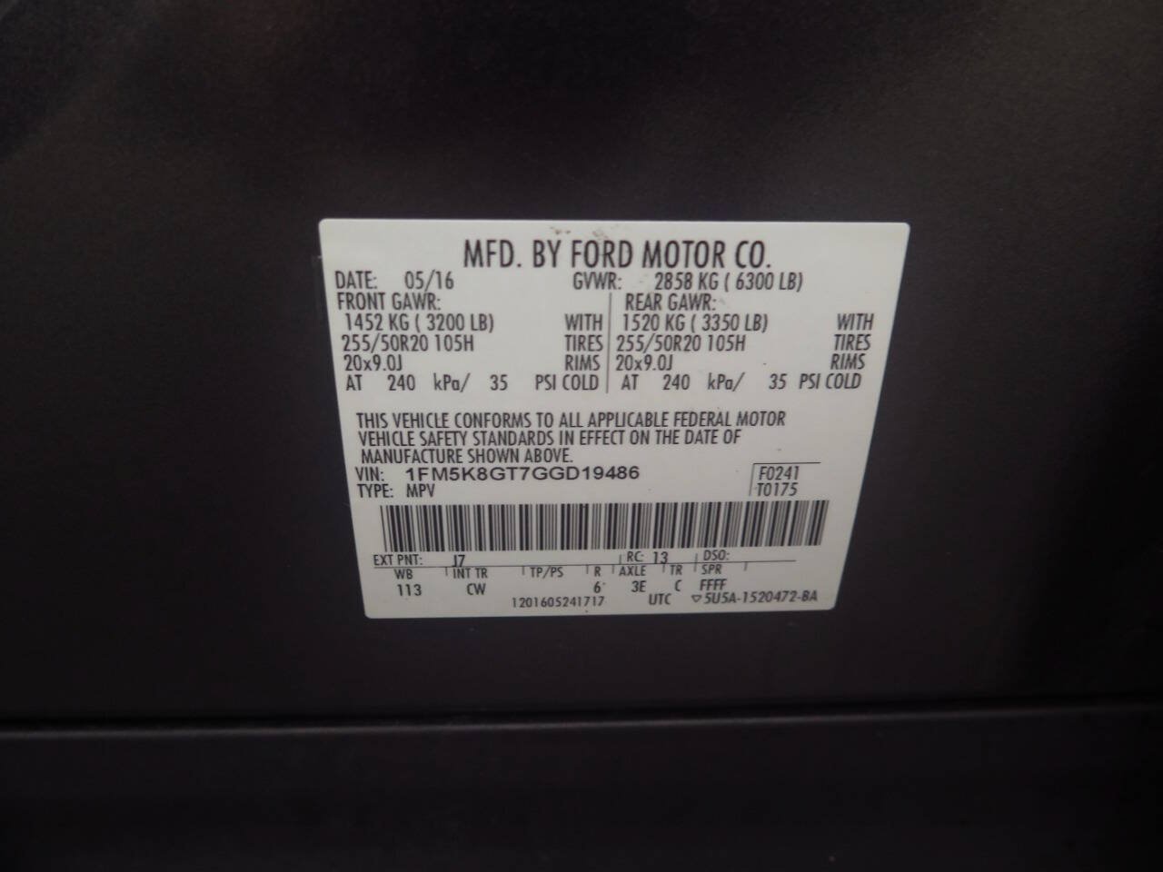 Used 2016 Ford Explorer Sport w/ Equipment Group 401A AWD/4WD image 24
