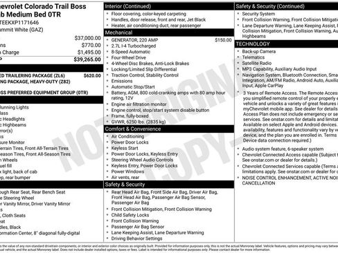Used 2023 Chevrolet Colorado Trail Boss w/ Advanced Trailering Package AWD/4WD image 6