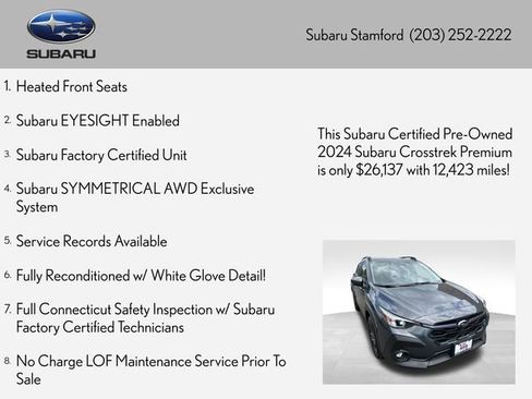 Certified 2024 Subaru Crosstrek 2.0i Premium AWD/4WD image 2