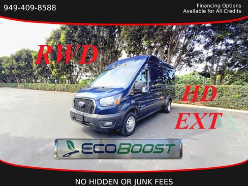 Used 2022 Ford Transit 350 148 High Roof Extended DRW RWD image 1
