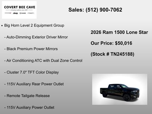 New 2026 RAM 1500 Lone Star image 12