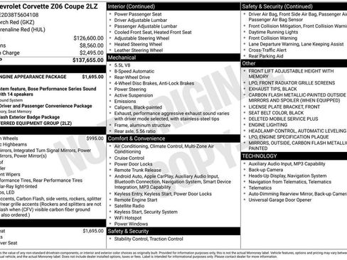 New 2026 Chevrolet Corvette Z06 RWD image 25
