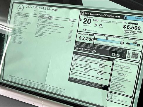 New 2025 Mercedes-Benz GLE 53 AMG 4MATIC Coupe image 17