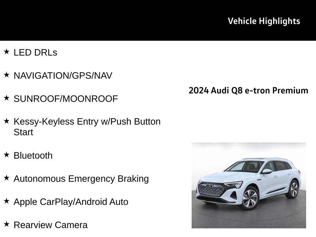 Used 2024 Audi Q8 e-tron Premium AWD/4WD image 27