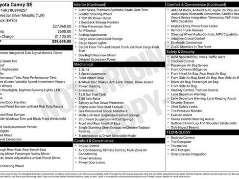 Used 2024 Toyota Camry SE FWD image 3