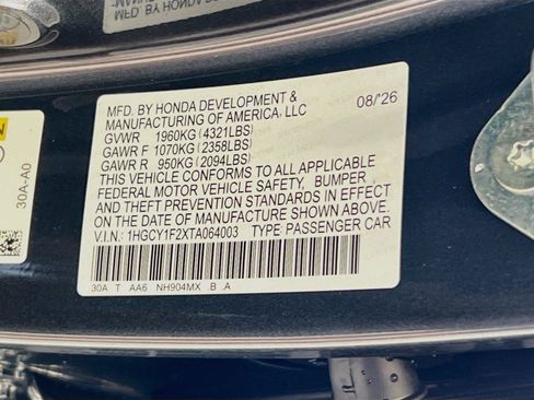 New 2026 Honda Accord LX image 28