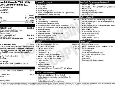 Used 2025 Chevrolet Silverado 2500 High Country w/ Midnight Edition AWD/4WD image 20