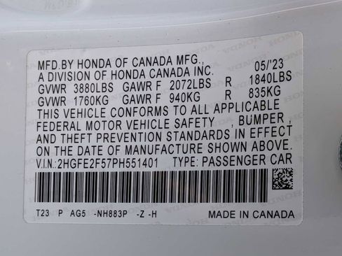 Used 2023 Honda Civic Sport image 29