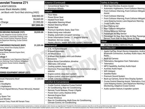 New 2026 Chevrolet Traverse Z71 w/ Enhanced Driving Package AWD/4WD image 43