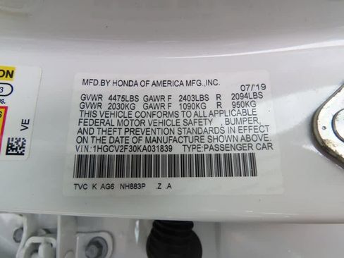 Certified 2019 Honda Accord Sport image 28