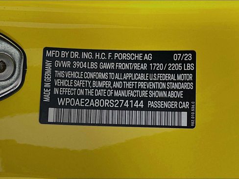 Certified 2024 Porsche 718 Cayman GT4 RS image 29