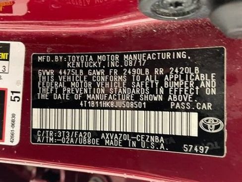Used 2018 Toyota Camry LE w/ Protection Package (Q2) FWD image 26