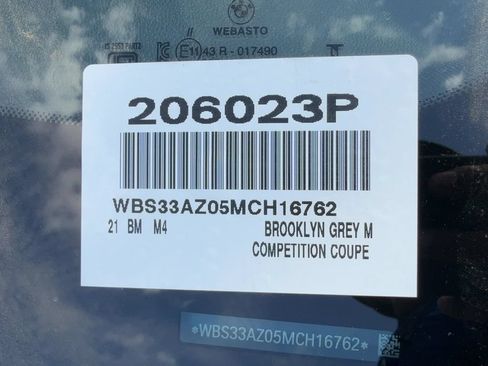 Used 2021 BMW M4 Competition w/ Parking Assistance Package RWD image 19
