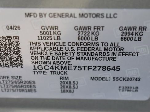 New 2026 Chevrolet Silverado 2500 Custom w/ Custom Value Package AWD/4WD image 35