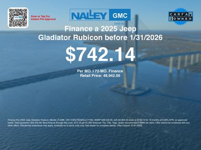 Used 2025 Jeep Gladiator Rubicon w/ Convenience Group