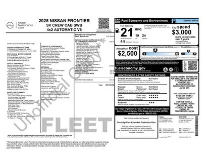 Used 2025 Nissan Frontier SV w/ SV Convenience Package
