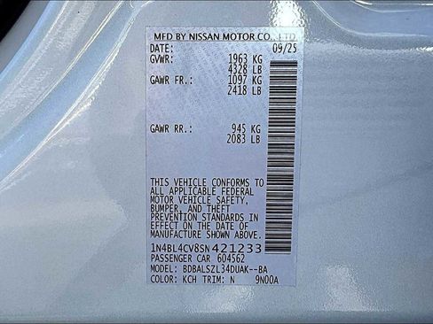 New 2025 Nissan Altima 2.5 SR image 22