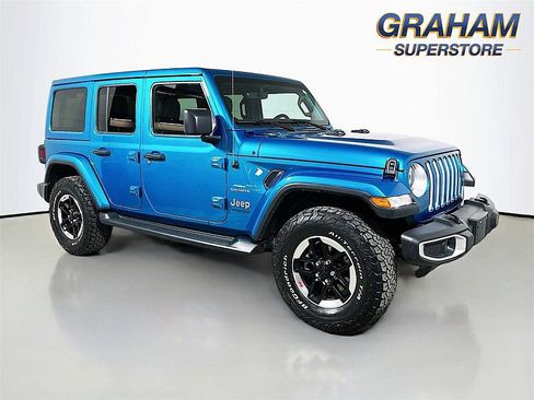 Used 2020 Jeep Wrangler Unlimited Sahara w/ Uconnect 4C Nav & Sound Group image 1