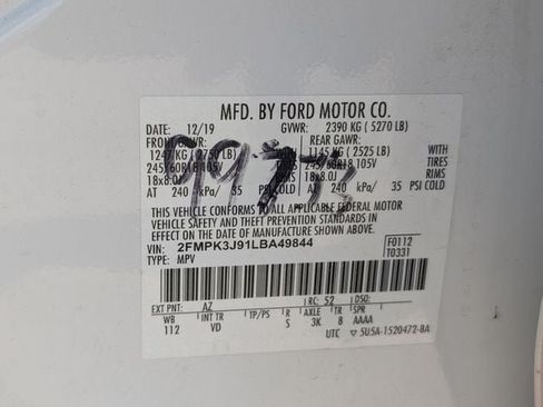 Used 2020 Ford Edge SEL w/ Convenience Package FWD image 27