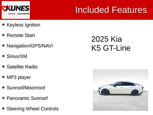 Used 2025 Kia K5 GT-Line w/ GT-Line Premium Package image 3