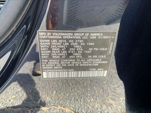 Used 2021 Volkswagen Atlas SEL Premium AWD/4WD image 37