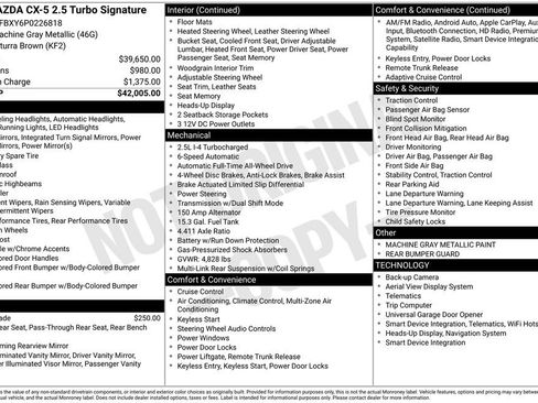 Certified 2023 MAZDA CX-5 Signature AWD/4WD image 41