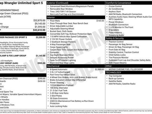 Used 2021 Jeep Wrangler Unlimited Sport image 15