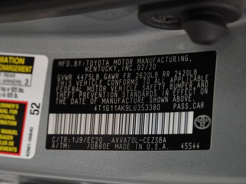 Used 2020 Toyota Camry SE FWD image 53