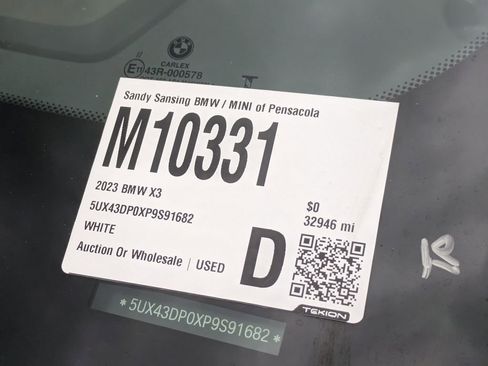 Used 2023 BMW X3 sDrive30i w/ M Sport Package RWD image 5