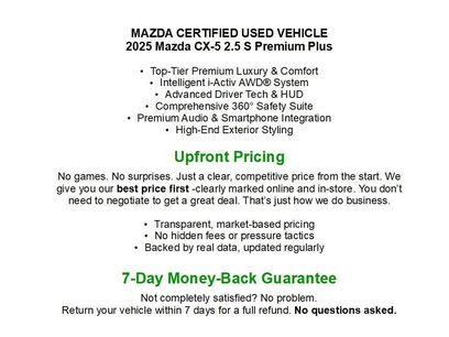 Used 2025 MAZDA CX-5 AWD 2.5 S