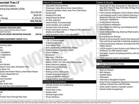 Used 2025 Chevrolet Trax LT w/ LT Convenience Package FWD image 4