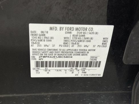 Used 2018 Ford Edge SEL w/ Equipment Group 201A AWD/4WD image 11