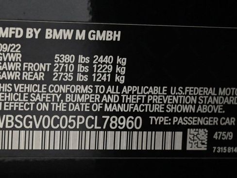 Used 2023 BMW M8 Gran Coupe xDrive Competition w/ M Carbon Exterior Package image 35