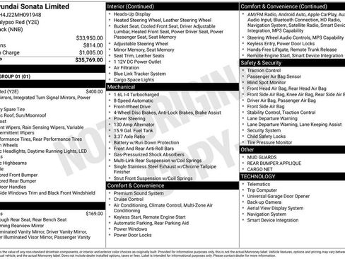 Used 2021 Hyundai Sonata Limited FWD image 33