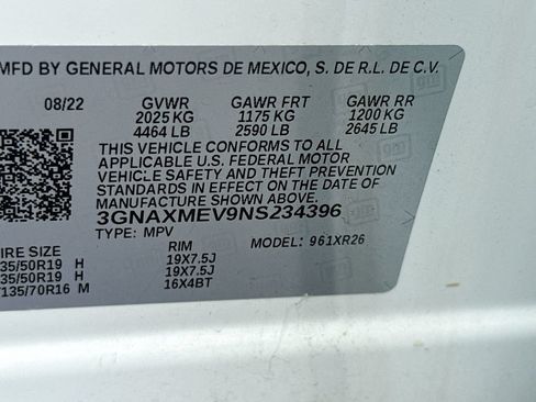 Used 2022 Chevrolet Equinox RS w/ RS Leather Package FWD image 35