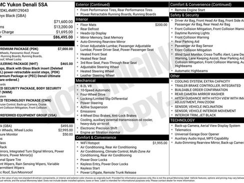 Used 2021 GMC Yukon Denali w/ Denali Premium Package image 9