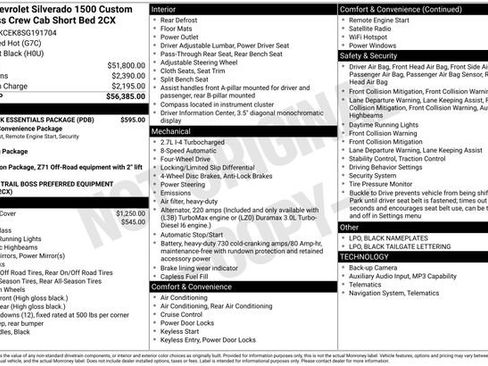 Certified 2025 Chevrolet Silverado 1500 Custom Trail Boss w/ LPO, Dark Essentials Package AWD/4WD image 35