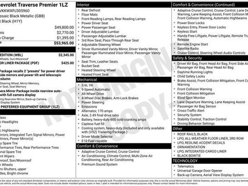 Used 2023 Chevrolet Traverse Premier w/ Redline Edition image 5