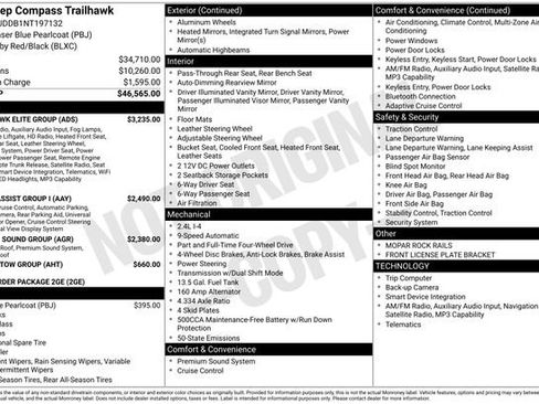 Used 2022 Jeep Compass Trailhawk w/ Trailhawk Elite Group image 2