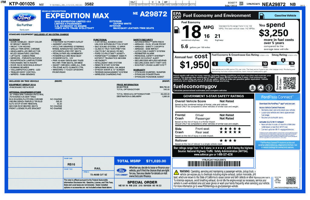 Used 2022 Ford Expedition Max Limited AWD/4WD image 4