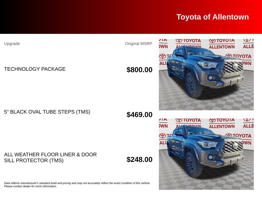 Used 2021 Toyota Tacoma TRD Sport w/ Technology Package AWD/4WD image 5