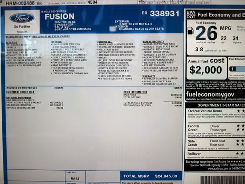 Used 2014 Ford Fusion SE image 24