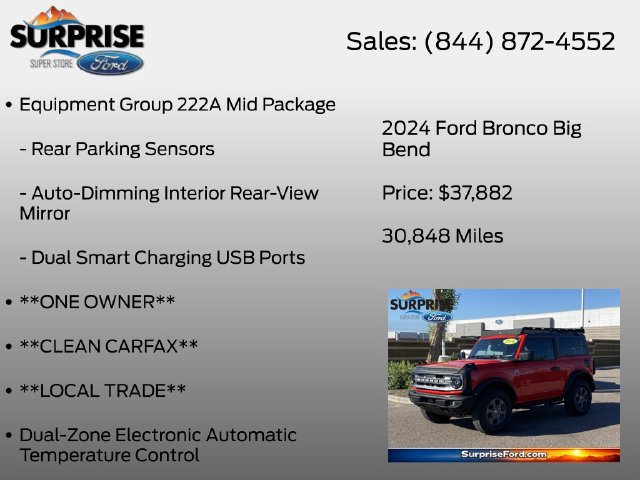 Certified 2024 Ford Bronco Big Bend AWD/4WD image 13
