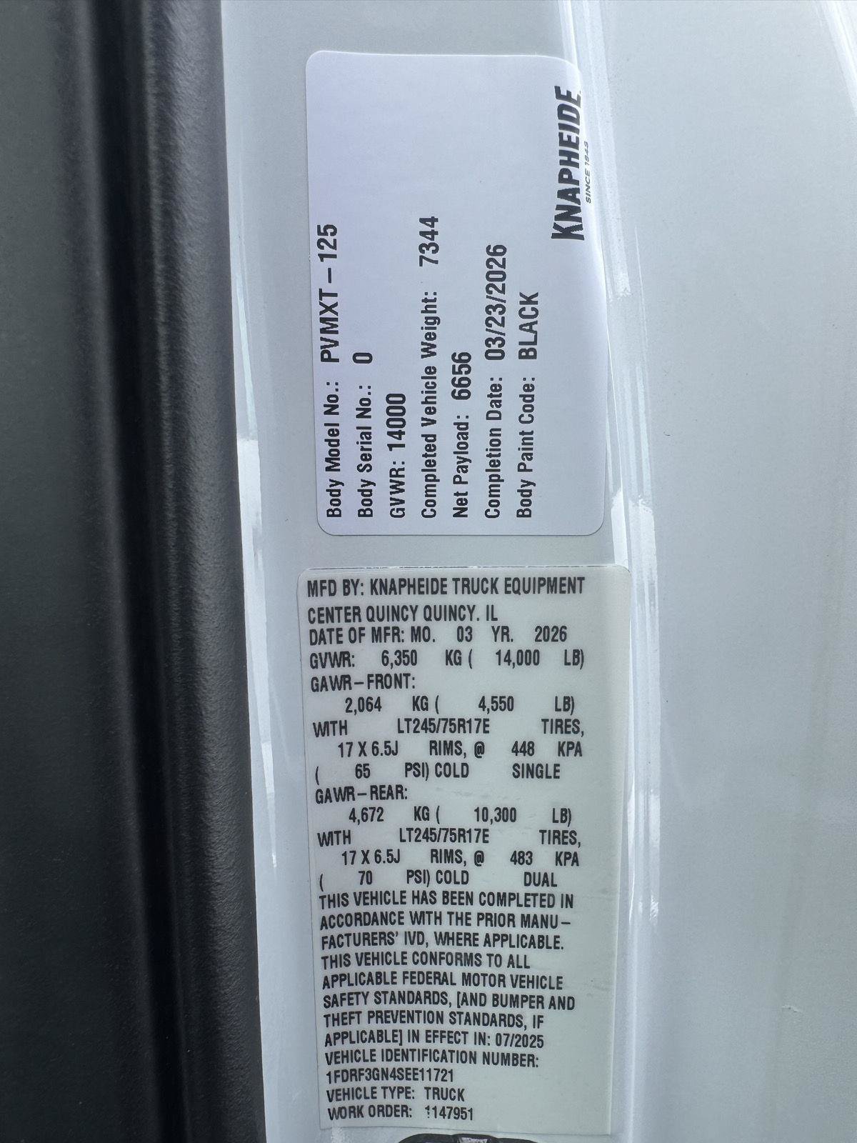 New 2025 Ford F350 XL w/ XL Chrome Package RWD image 17