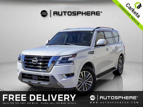 Used 2021 Nissan Armada SL w/ Captain's Chairs Package image 1