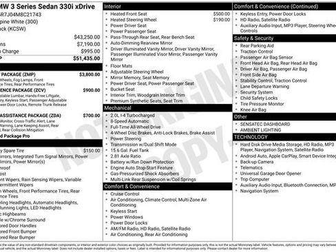 Used 2021 BMW 330i xDrive Sedan w/ M Sport Package image 12